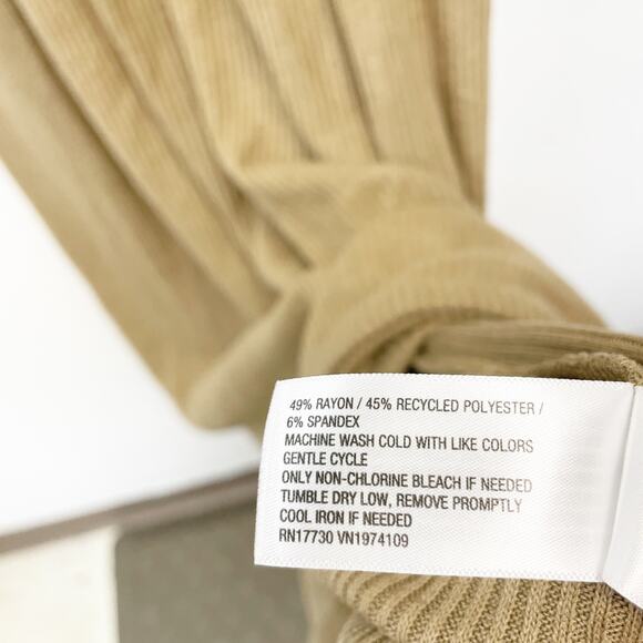 Universal Thread Women's Ribbed Drop Waist Knit Midi Slip Dress Brown Size Small - Picture 6 of 6